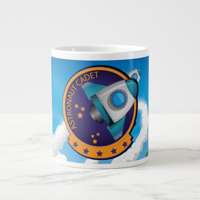 Astronaut Cadet Abzeichen Jumbo-Tasse (Vorderseite)