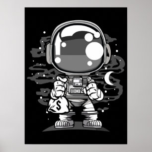 Astronaut Chibi Poster