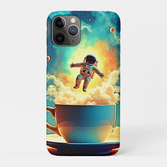 Astronaut Coffee Dream Case-Mate iPhone Hülle (Rückseite)