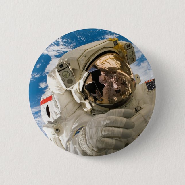 Astronaut Cooler Weltraum Bilder Cooler Weltraum Button (Vorderseite)