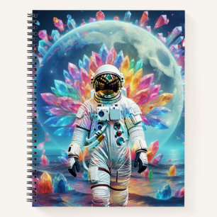 Astronaut Crystal Dream Notizbuch