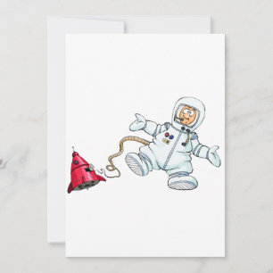 Astronaut Dankeskarte