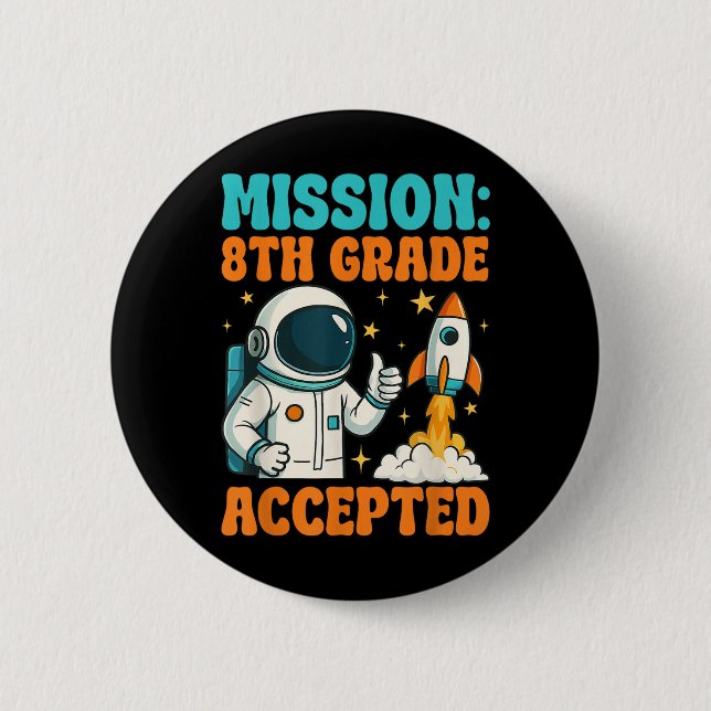 Astronaut der 8. Klasse Button (Vorderseite)
