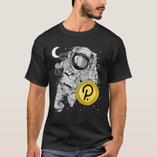 Astronaut, der den Punkt erreicht, DOT-Münze zum M T-Shirt