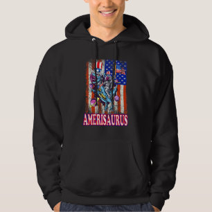 Astronaut Dinosaurier 4. Juli Jungen Männer Ameris Hoodie