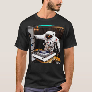 Astronaut Dj auf Turntable T-Shirt