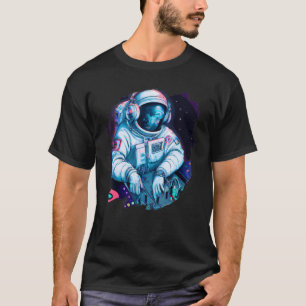 Astronaut DJ Record Techno Music Cool Astronauten T-Shirt