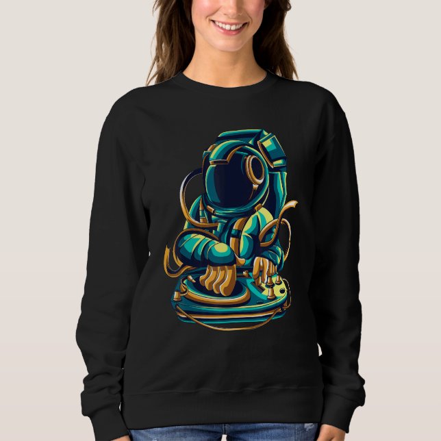 Astronaut DJ Sweatshirt (Vorderseite)