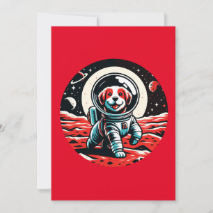 Astronaut Dog - Weltraumabenteuer der kosmischen K Feiertagskarte