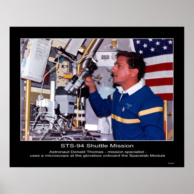 Astronaut Donald Thomas Poster (Vorne)