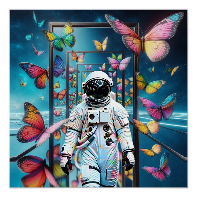 Astronaut Dreamscape Poster (Vorderseite)