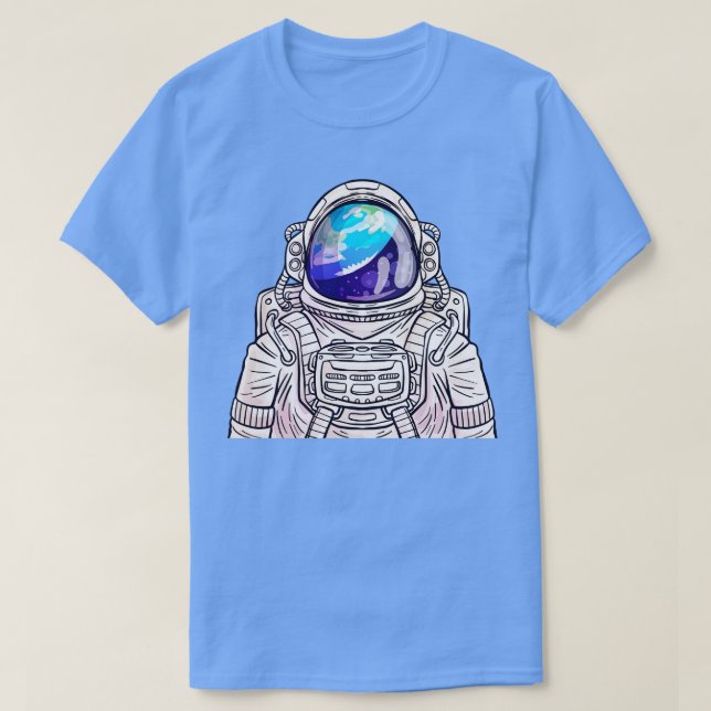 Astronaut Earth Reflex T-Shirt (Design vorne)