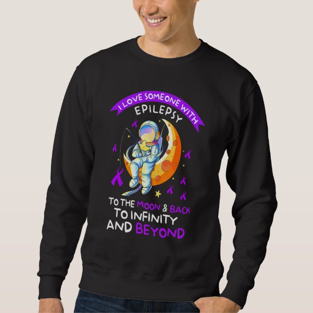 Astronaut Epilepsie Bewusstseinsbildung Liebe Jema Sweatshirt (Vorderseite)