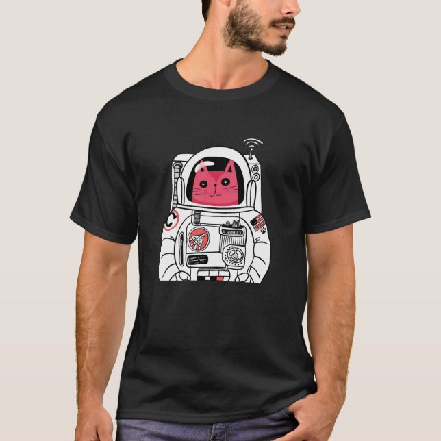 Astronaut Explorer Kitty T-Shirt (Vorderseite)