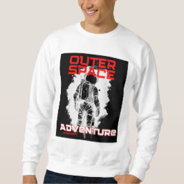 Astronaut Floating in Outer Space Design Sweatshirt