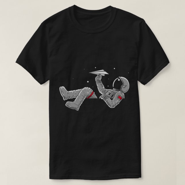 Astronaut Floating in Space Design T-Shirt (Design vorne)