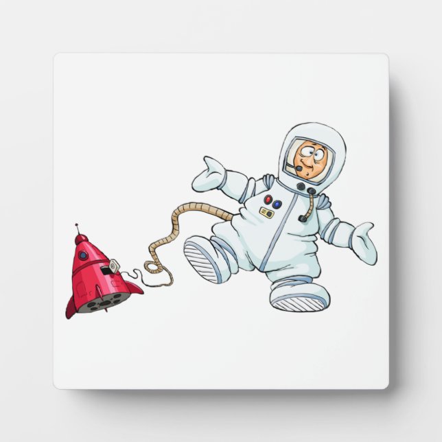 Astronaut Fotoplatte (Vorderseite)