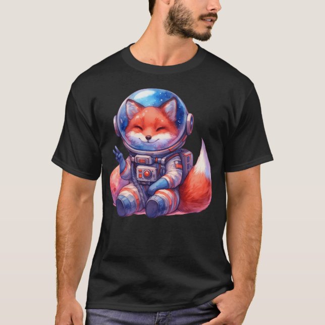 Astronaut Fox T-Shirt (Vorderseite)