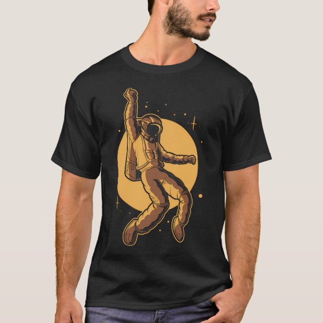 Astronaut Funky Design T-Shirt (Vorderseite)