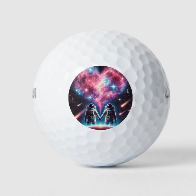 Astronaut Galaxy Golf Ball Design (Vorderseite)