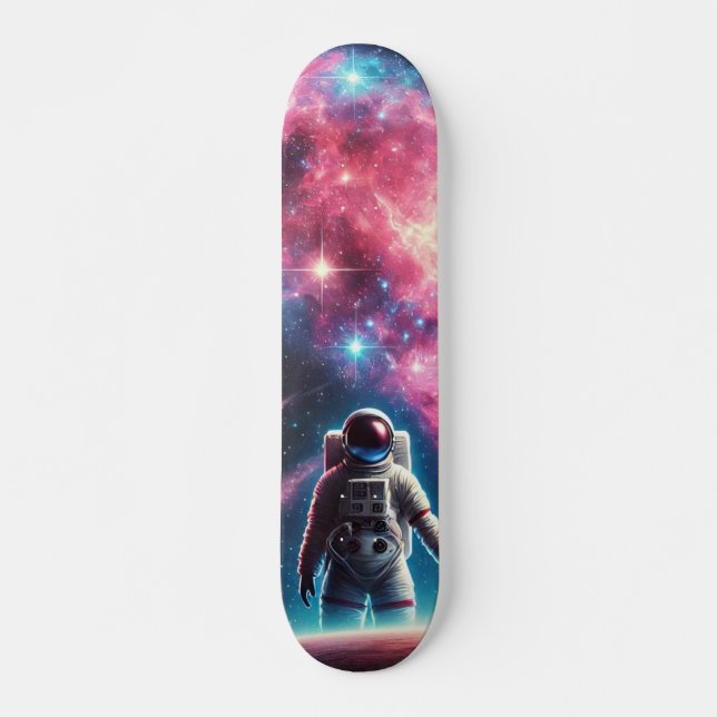 Astronaut Galaxy Skateboard Deck (Vorne)
