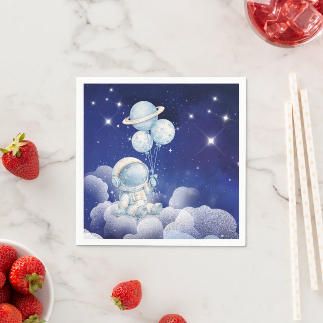 Astronaut Geburtstagsparty Serviette (Beispiel)