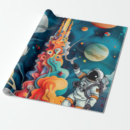 Astronaut Geschenkpapier