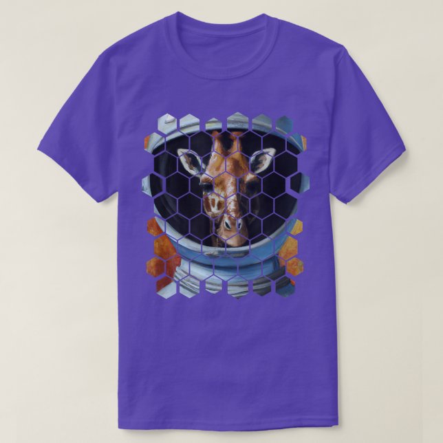 Astronaut Giraffe T - Shirt (Design vorne)