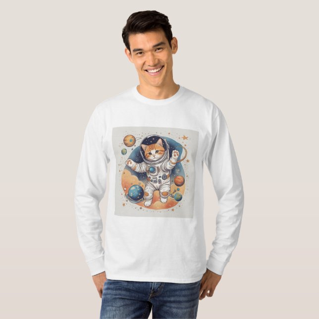 ✨ Astronaut Girl Hoodie T-Shirt (Vorne ganz)