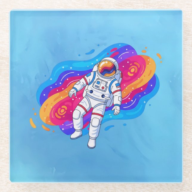 Astronaut Glasuntersetzer (Vorderseite)