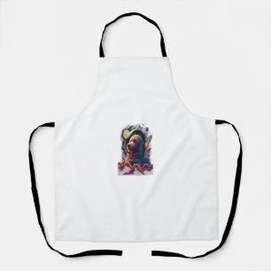 Astronaut Goldendoodle Hund Weltraumgalaxie Schürze