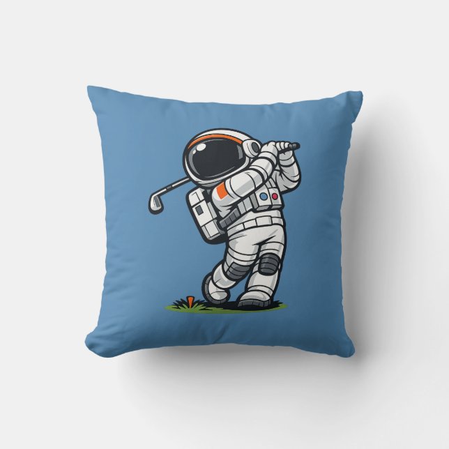 Astronaut Golf Kissen (Vorderseite)