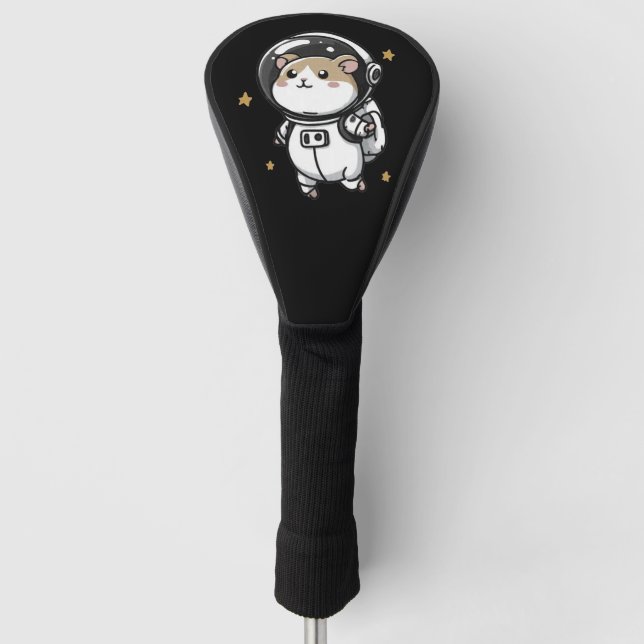 Astronaut Hamster Golf Headcover (Vorderseite)