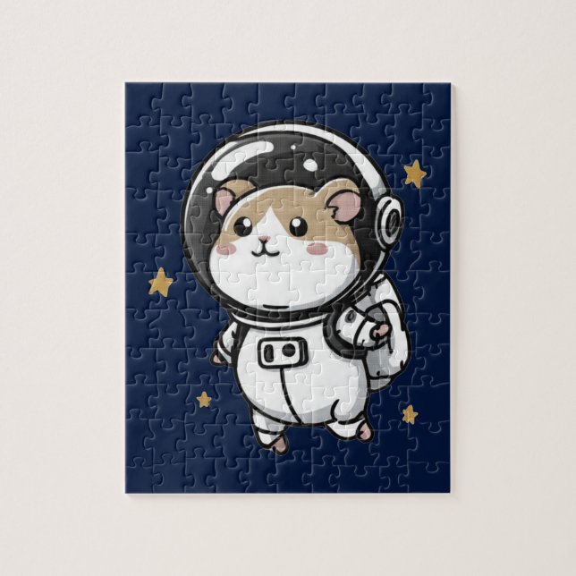 Astronaut Hamster Puzzle (Vertikal)