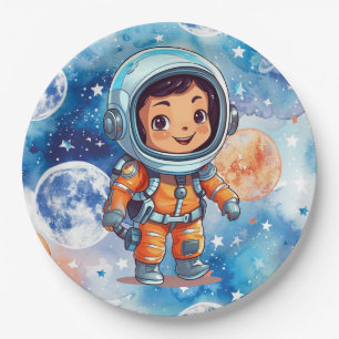 Astronaut Happy Birthday Pappteller