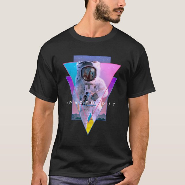 Astronaut hat den ästhetischen Vaporwave-Wellness- T-Shirt (Vorderseite)