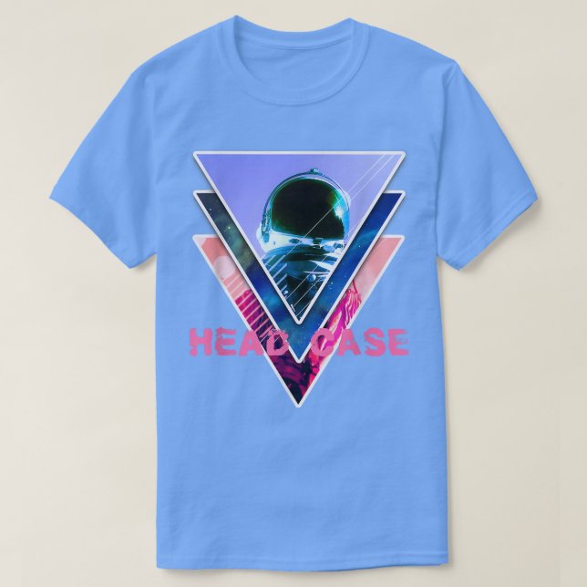Astronaut Headcase - Aesthetic Vaporwave Space Art T-Shirt (Design vorne)