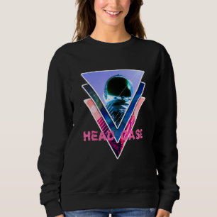 Astronaut Headcase Ästhetik Vaporwave Space Art Sweatshirt
