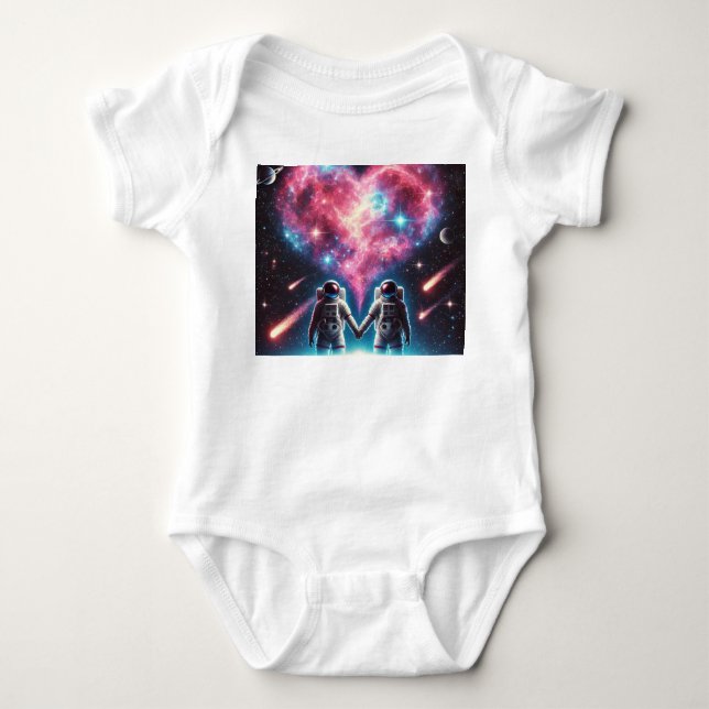 Astronaut Heart Galaxy T - Shirt (Vorderseite)