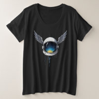 Astronaut Helmet with Wings - Kosmische Weltraumku