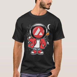Astronaut Hiphop Avalanche AVAX Coin to the Moon C T-Shirt