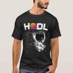 Astronaut HODL HEX Coin to Moon Crypto Token B T-Shirt