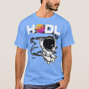 Astronaut HODL HEX Coin to Moon Crypto Token B T-Shirt