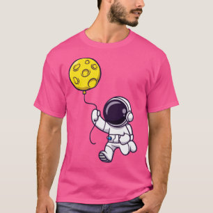 Astronaut Holmoon Ballon Cartoon T-Shirt