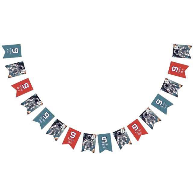 Astronaut Houston, wir haben einen Geburtstag! Wimpelkette (Alle)