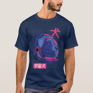 Astronaut Hund im Weltraum Shiba Inu Akita Jungs M T-Shirt
