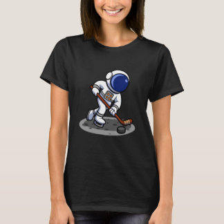 Astronaut Ice Hockey Adventure T-Shirt