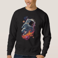 Astronaut im Galaxy-Hintergrund verloren