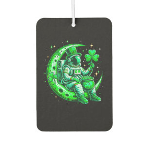 Astronaut im Mond Raum St. Patrick's Day Autolufterfrischer