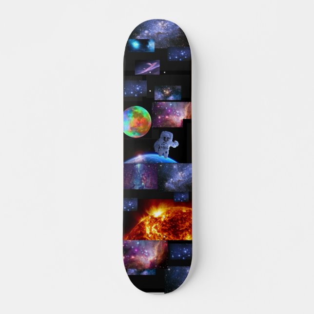 Astronaut im stellaren Weltraum. Von Joe Moriarty Skateboard (Vorne)
